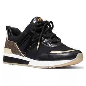 michael kors gold and black sneakers